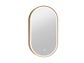   Tükör COPEN 500x900 mm, LED világítás, arany színű alumínium keret (40,6 mm)