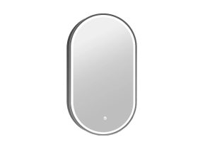   Tükör COPEN 500x900 mm, LED világítás, gunmetal színű alumínium keret (40,6 mm)