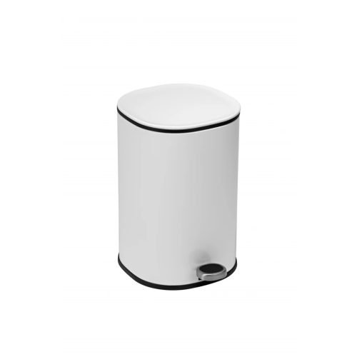 Pedálos szemetes COPEN 5 L, fehér, softclose