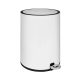 Pedálos szemetes COPEN 6 L, fehér, softclose