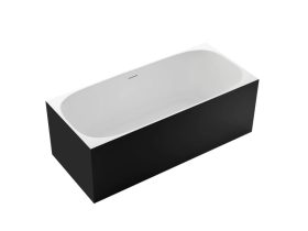   Szabadon álló kád COPEN INGRID 1700x750x585 mm, matt fekete/matt fehér