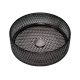 Fekete üvegmosdó COPEN, pultra helyezhető, 400x125 mm