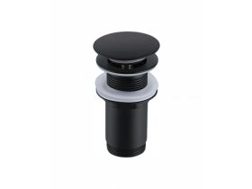 Pop-up leeresztő COPEN 5/4", kör alakú, matt fekete