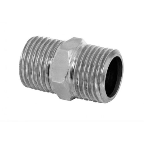 Egyenes króm csatlakozó MINOTTI 1/2" külső-külső menet