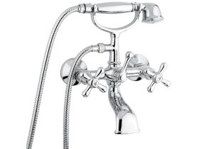 Kézizuhanyos kádcsaptelep EMMEVI DECO, króm, kétkaros