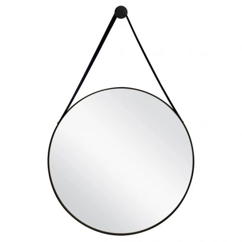 MINOTTI fi 70 LED tükör bőrszíjas alu kerettel