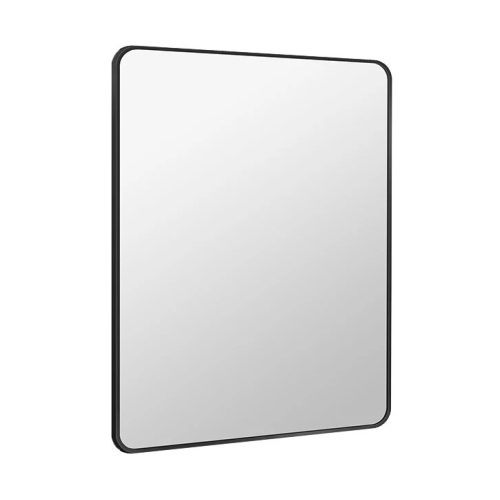 MINOTTI 600x800 mm matt fekete alu tükör 20 mm kerettel