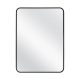 MINOTTI 600x800 mm tükör fekete alu kerettel