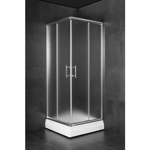 Zuhanykabin négyzet MINOTTI 90x90x185 JA 5190 matt üveg