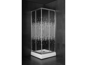   Zuhanykabin négyzet  MINOTTI 90x90x185 JAK 5191 négyzetrácsos