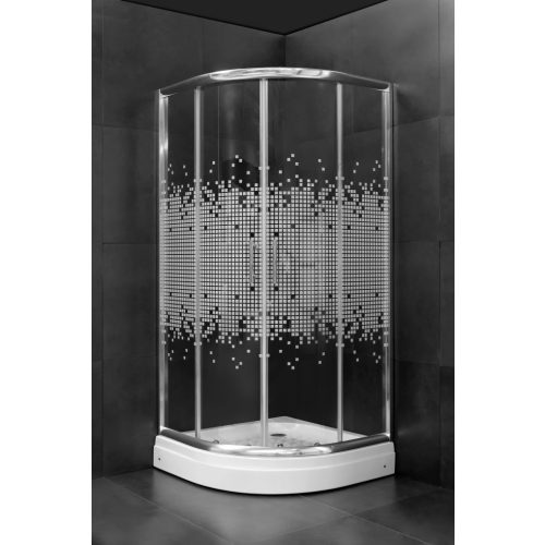 Zuhanykabin Íves MINOTTI R800x185 JAK 5281 négyzetrácsos