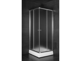 MINOTTI 80x80x185 zuhanykabin matt üveg 4 mm