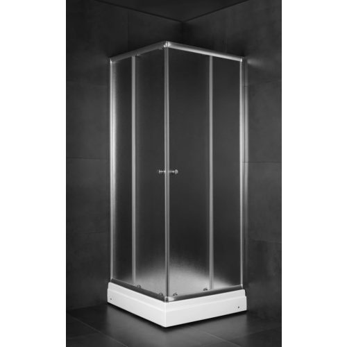 MINOTTI 80x80x185 zuhanykabin matt üveg 4 mm