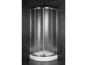 MINOTTI R800x185 íves zuhanykabin matt üveg 4 mm