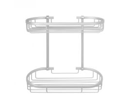 MINOTTI dupla polc 330x170x330 drótozott alumínium