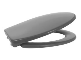   MINOTTI grafitszürke duroplast soft close WC ülőke, levehető