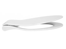   MINOTTI fehér duroplast soft close SLIM WC ülőke, levehető