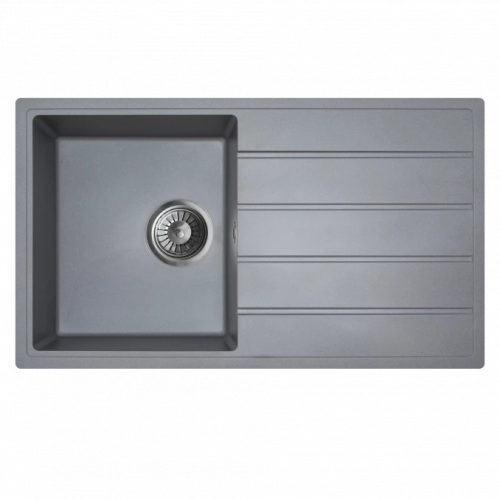 MILO METRO gránit mosogató 76x44 Diamond grey, szifonnal