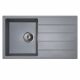 MILO METRO gránit mosogató 76x44 Diamond grey, szifonnal