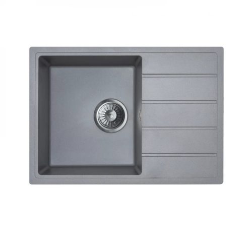 MILO METRO gránit mosogató 62x44 Diamond grey, szifonnal