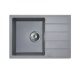 MILO METRO gránit mosogató 62x44 Diamond grey, szifonnal
