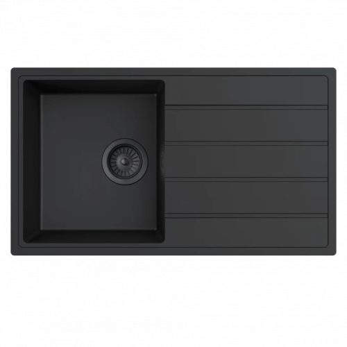 MILO METRO gránit mosogató 76x44 Lava stone, szifonnal