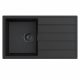 MILO METRO gránit mosogató 76x44 Lava stone, szifonnal