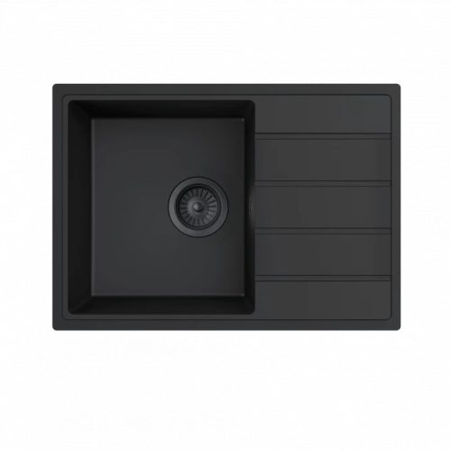 MILO METRO gránit mosogató 62x44 Lava stone, szifonnal