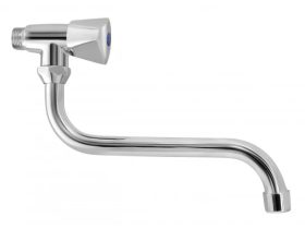 Hideg vizes csaptelep, alsó kifolyással, fi 18, 20 cm