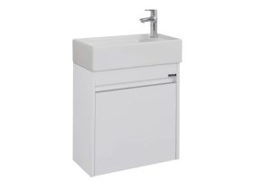 LINEART MOON 500 fehér mosdós fürdőszobaszekrény