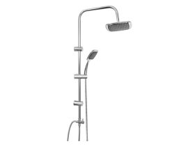   MINOTTI felszálló zuhanyszett szögletes fejjel, króm-fekete