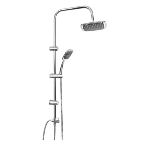 MINOTTI felszálló zuhanyszett szögletes fejjel, króm-fekete