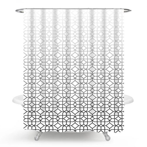 MINOTTI zuhanyfüggöny 2000x1800 mm, üvegfestmény stílus