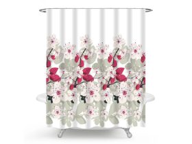 MINOTTI zuhanyfüggöny 2000x1800 mm, cseresznye minta