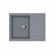 MILO RETTO 65x50 gránit mosogató Diamond grey színben
