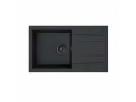 MILO RETTO 78x46 gránit mosogató Lava stone színben