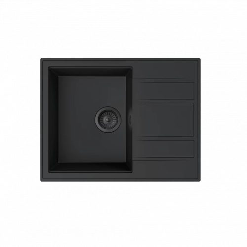 MILO RETTO 65x50 gránit mosogató Lava stone színben