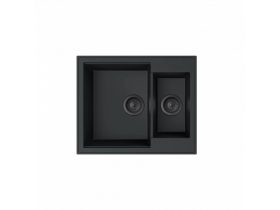 MILO RETTO 61x50 dupla gránit mosogató Lava stone színben