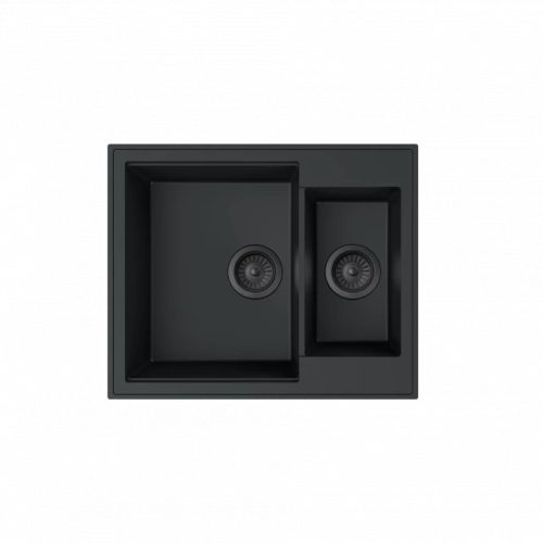 MILO RETTO 61x50 dupla gránit mosogató Lava stone színben