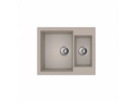 MILO RETTO 61x50 dupla gránit mosogató Pure sand színben