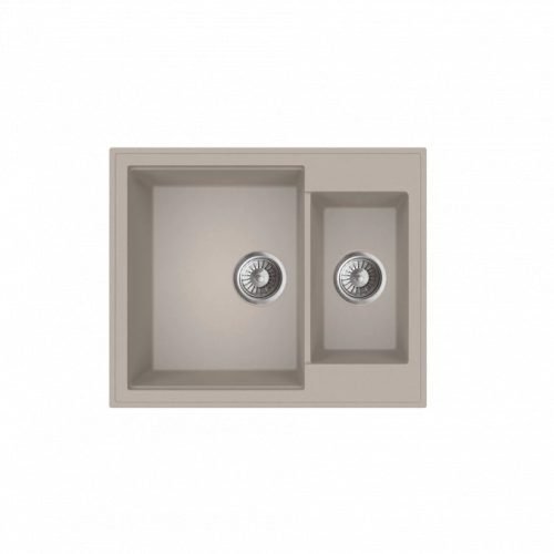MILO RETTO 61x50 dupla gránit mosogató Pure sand színben