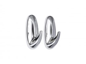 MINOTTI öntapadós akasztó ovális króm ABS 25x55