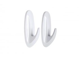 MINOTTI öntapadós akasztó ovális fehér ABS 30x80