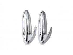 MINOTTI öntapadós akasztó ovális króm ABS 30x80