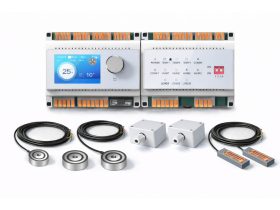   Kültéri wifi fűtésvezérlő társasház szett térkő és csatornafűtés 5 kör